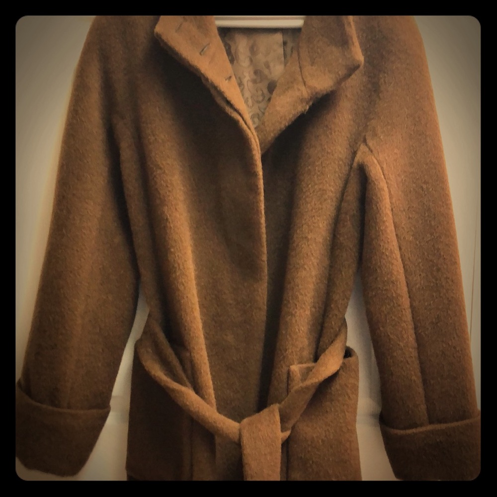 Alpaca and wool coat.
